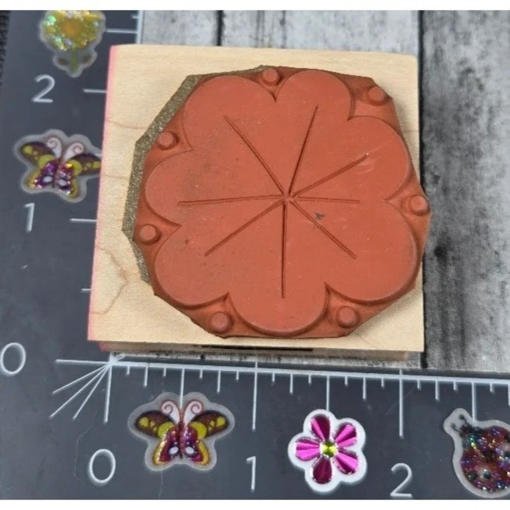 Hero Arts Bold Blossom Flower E2453 Rubber Stamp Wood #P35